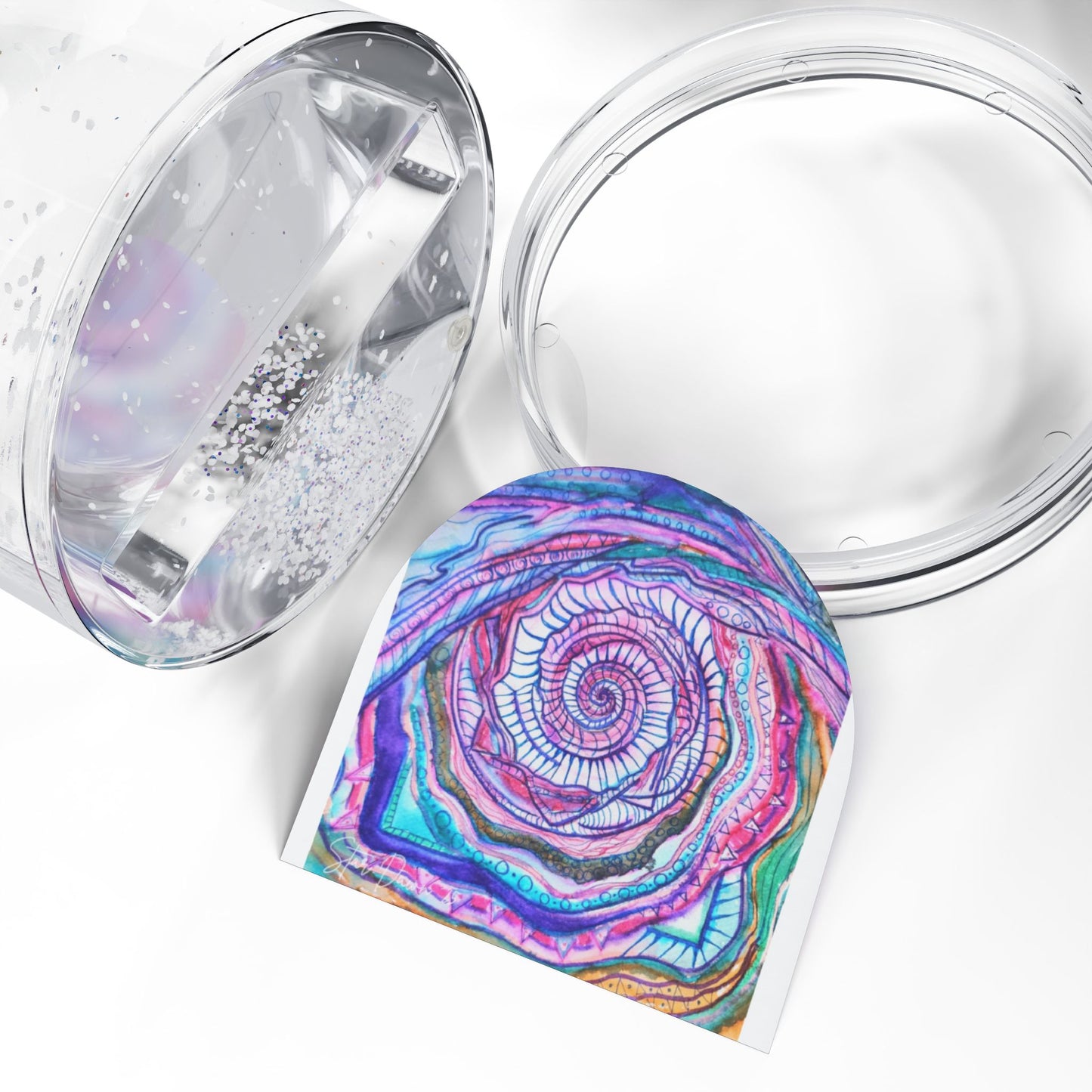 Sacred Sprials of Life Force Snow Globe