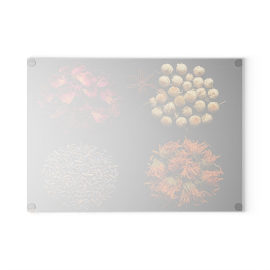 Herbs Glass Cutting Board