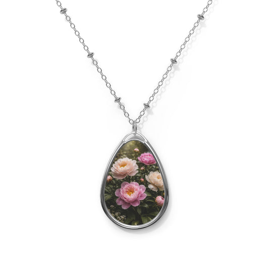 Peony Oval Necklace