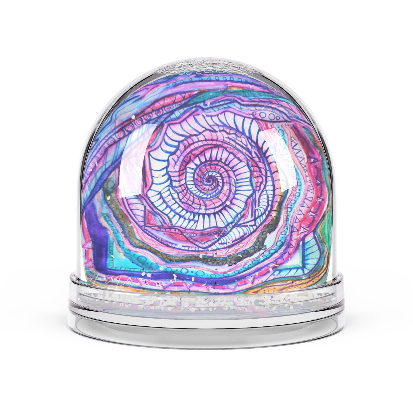 Sacred Sprials of Life Force Snow Globe