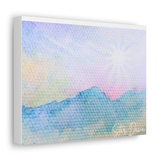 Lonely on The Mountain Top-Canvas Gallery Wraps
