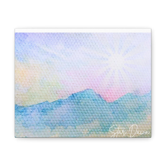 Lonely on The Mountain Top-Canvas Gallery Wraps