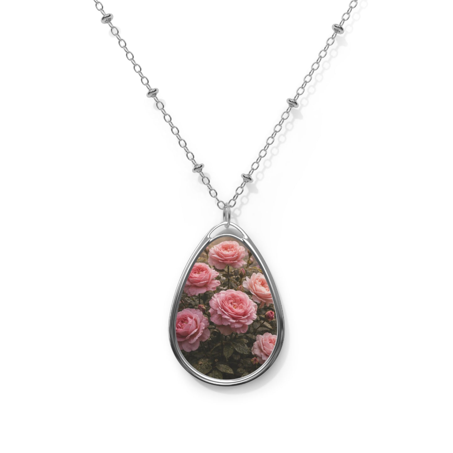 Roses Oval Necklace