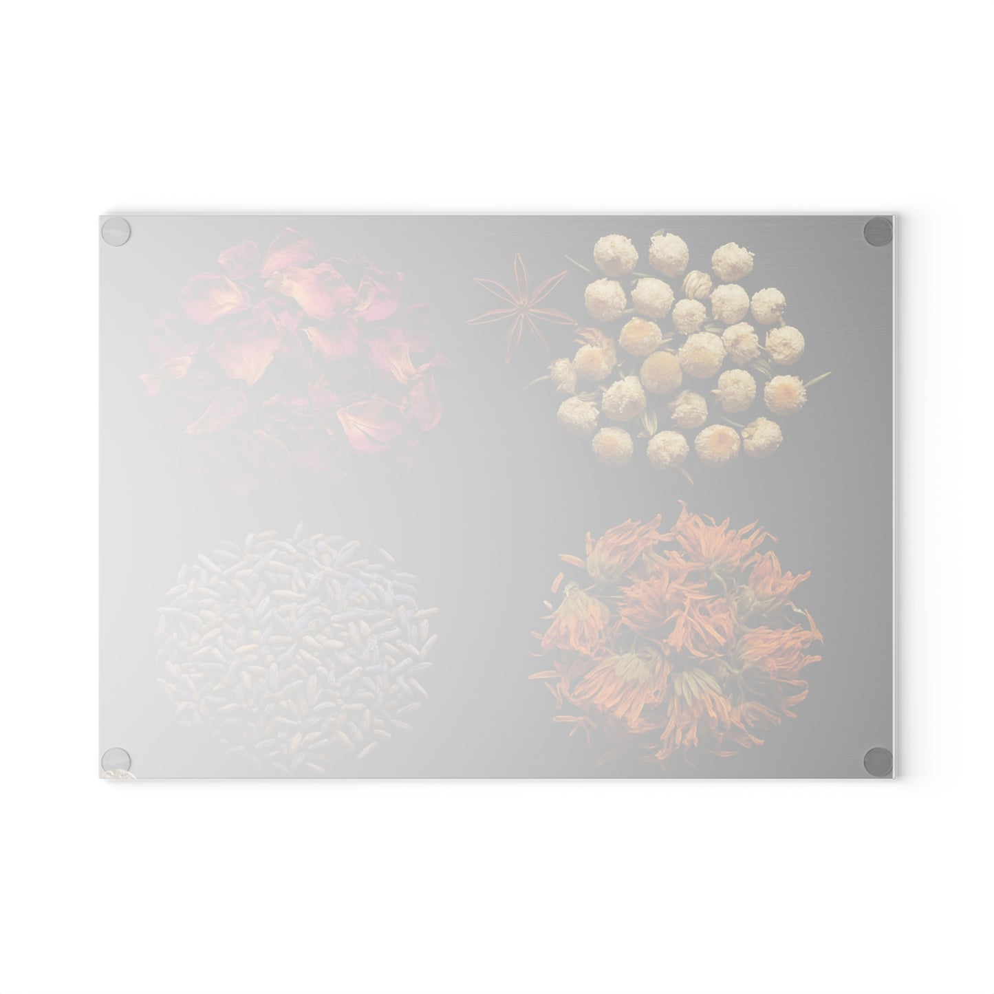 Herbs Glass Cutting Board