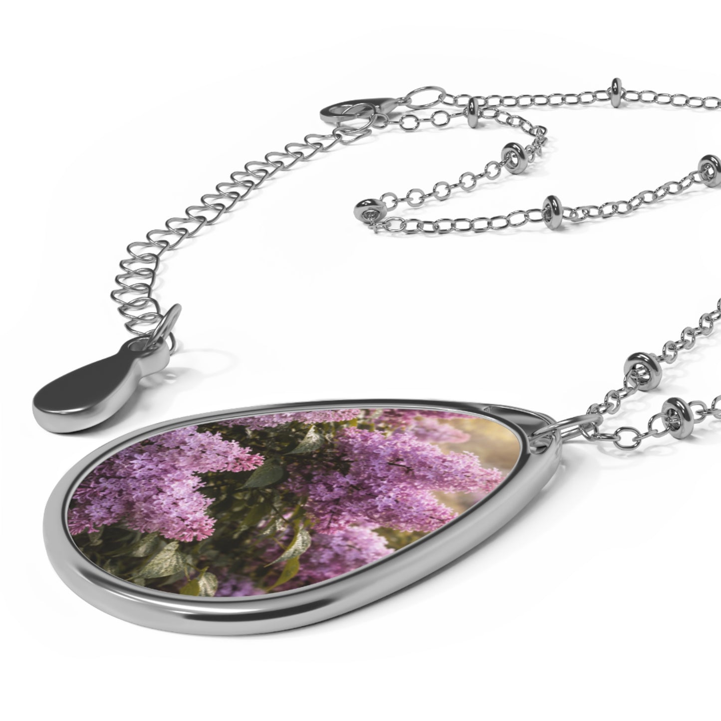 Lilac Oval Necklace